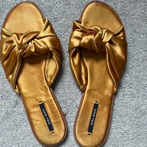 Zara gold summer sandle